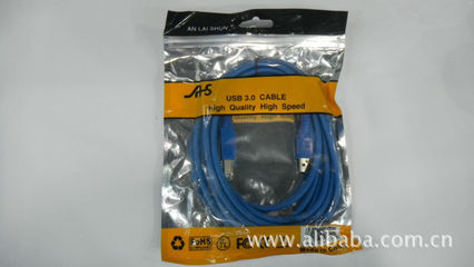 专业解析 安莱顺USB3.0 AF/BF打印线材，全铜材质保障高速稳定传输